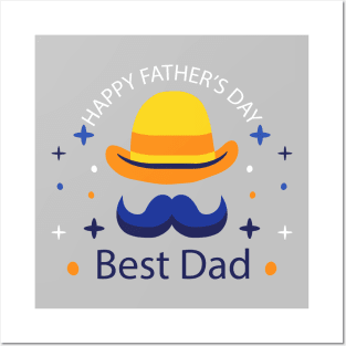 father's day gift - best dad - happy father's day Posters and Art